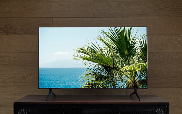 SmartTV-mit Mockup-Bildschirm
